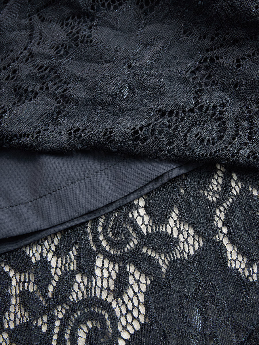 【24-hour shipping out】Vintage Bohemian Blue Lace Sleeveless Midi Dress - Samberule