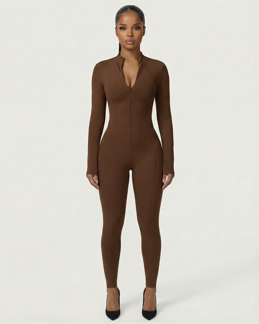 LUVINA Zip-Up Jumpsuit