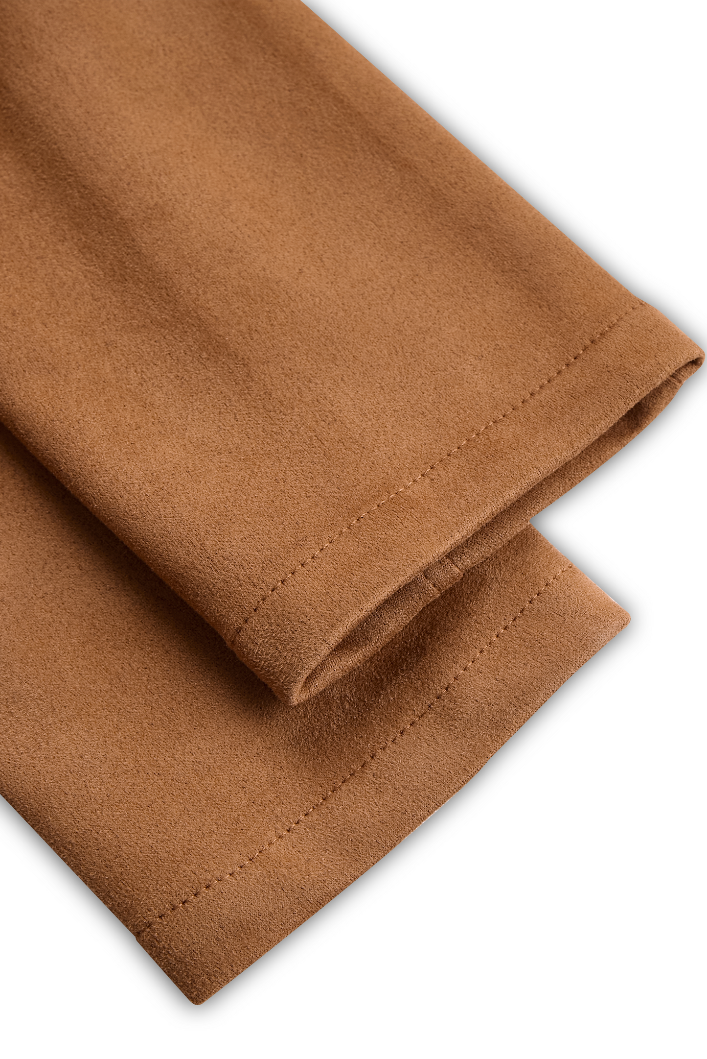 Vintage Western Style Embroidered Tassel Long Sleeve Brown Suede Mini Dress - Samberule