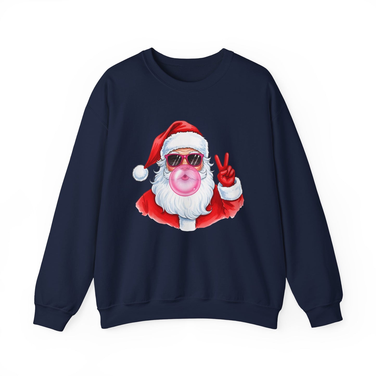 Santa Peace Christmas Crewneck Sweatshirt