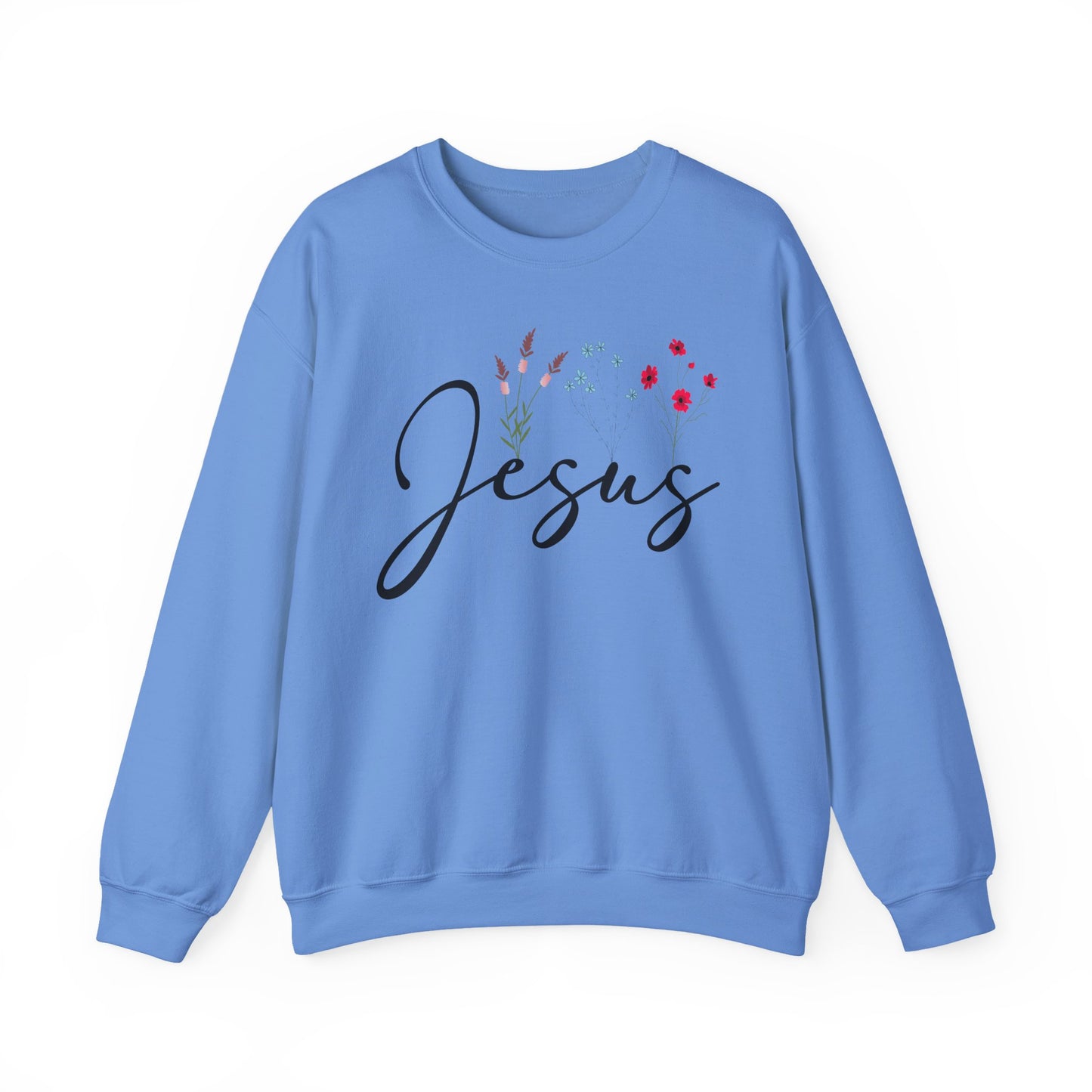 Jesus Floral Faith Crewneck Sweatshirt