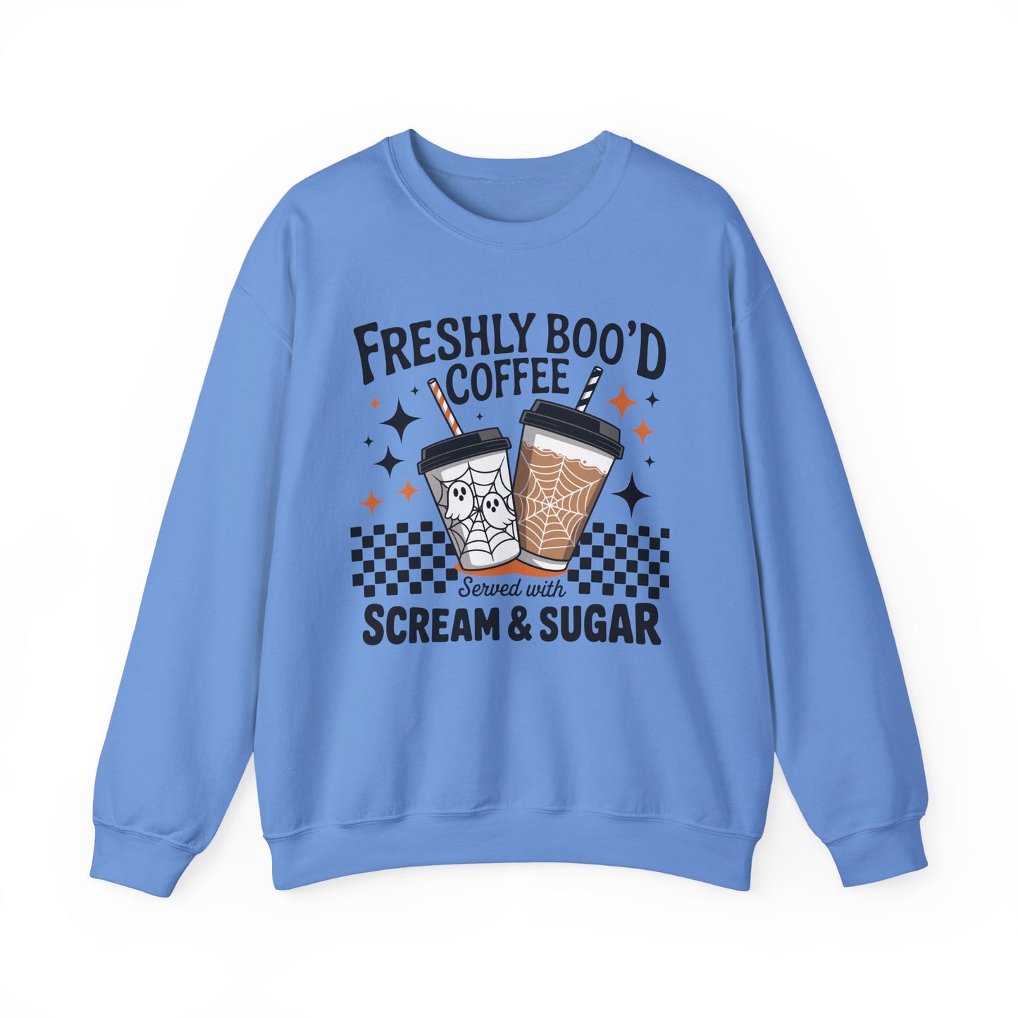 Freshly Boo'd Coffee Halloween Crewneck Sweatshirt - Samberule