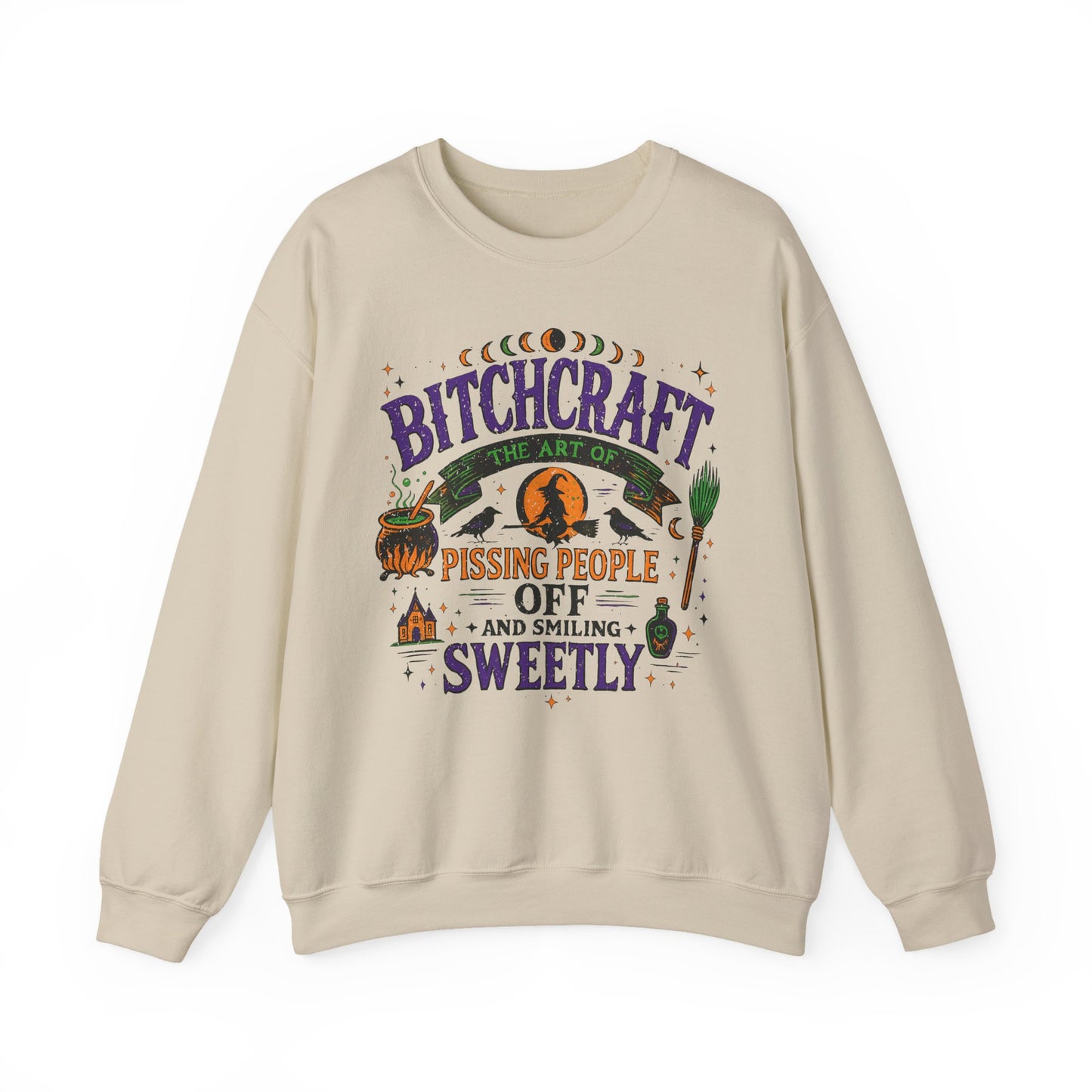 Bitchcraft Halloween Crewneck Sweatshirt - Samberule