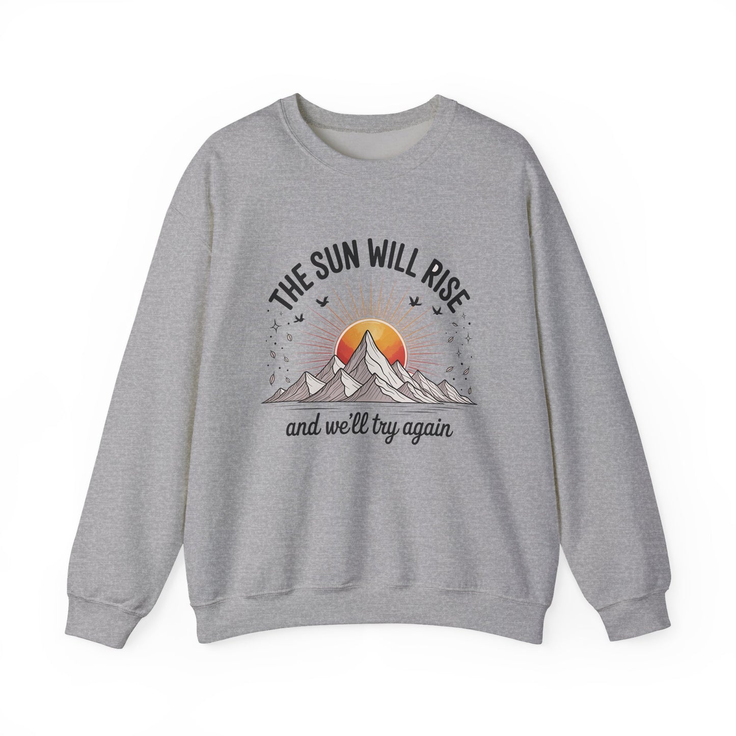 Sunrise Motivation Mental Health Crewneck Sweatshirt