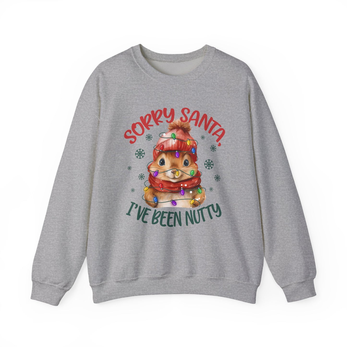 Sorry-Santa I've Been Nutty Christmas Crewneck Sweatshirt - Samberule