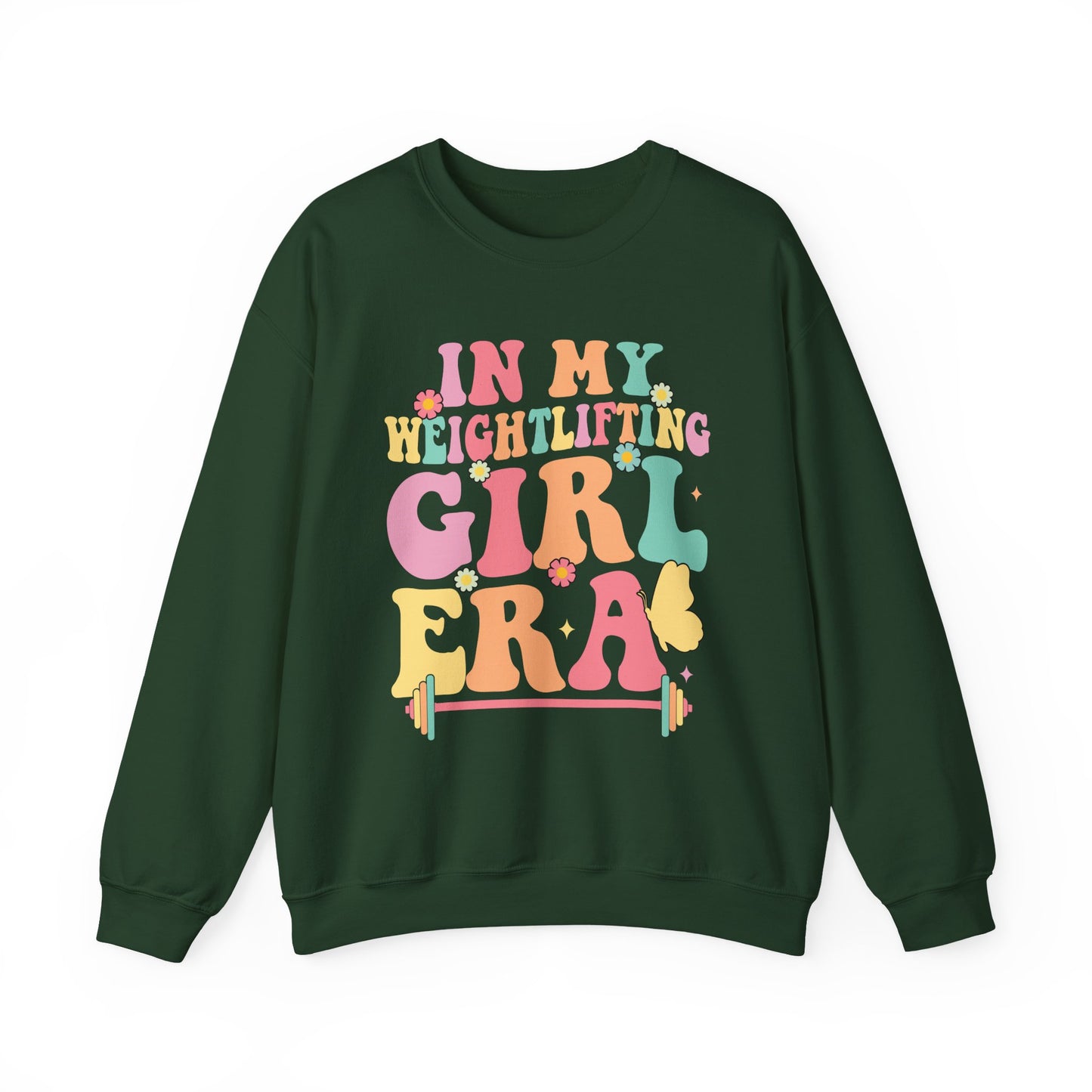 "In My Weightlifting Girl Era" Gym Crewneck Sweatshirt