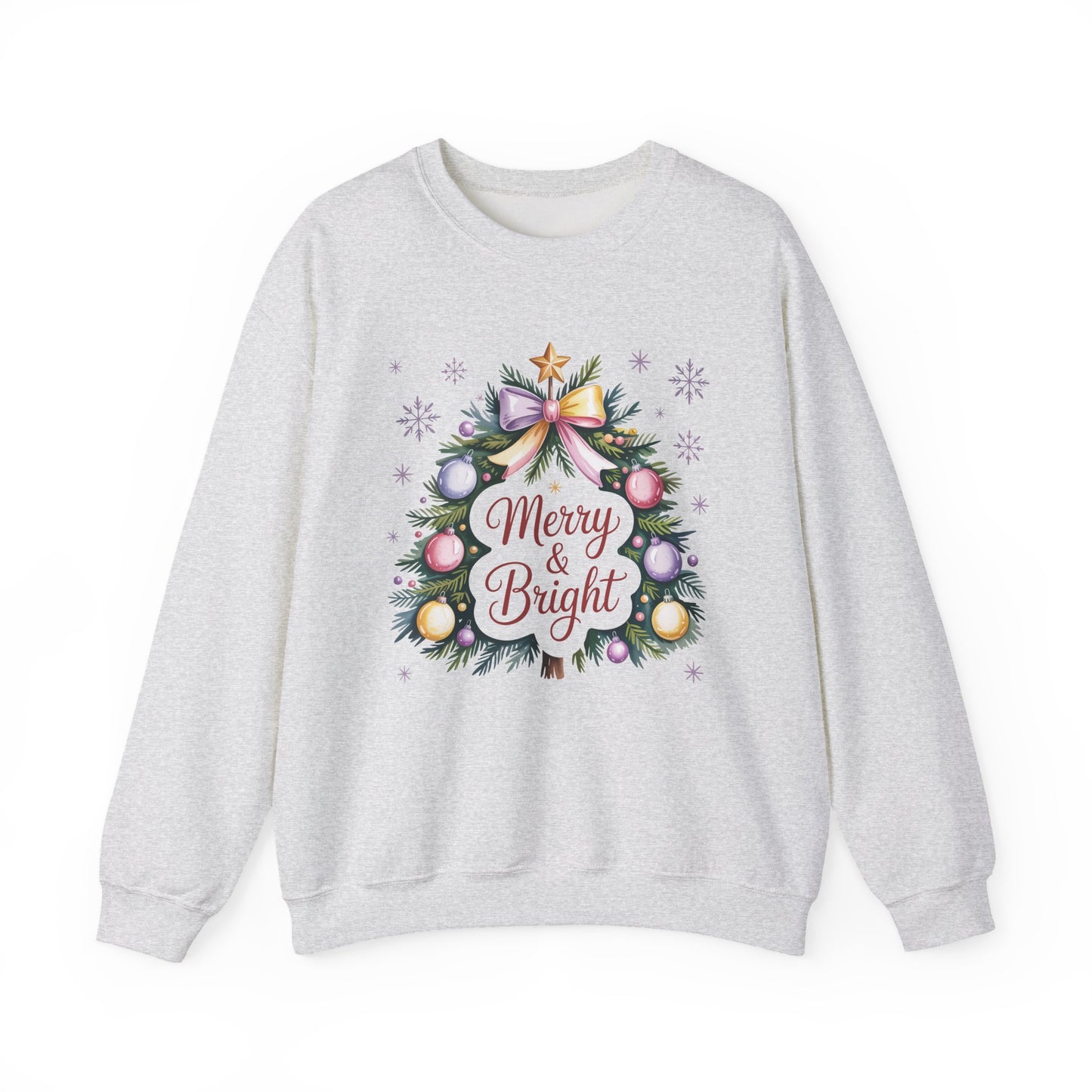 Merry & Bright Christmas Crewneck Sweatshirt
