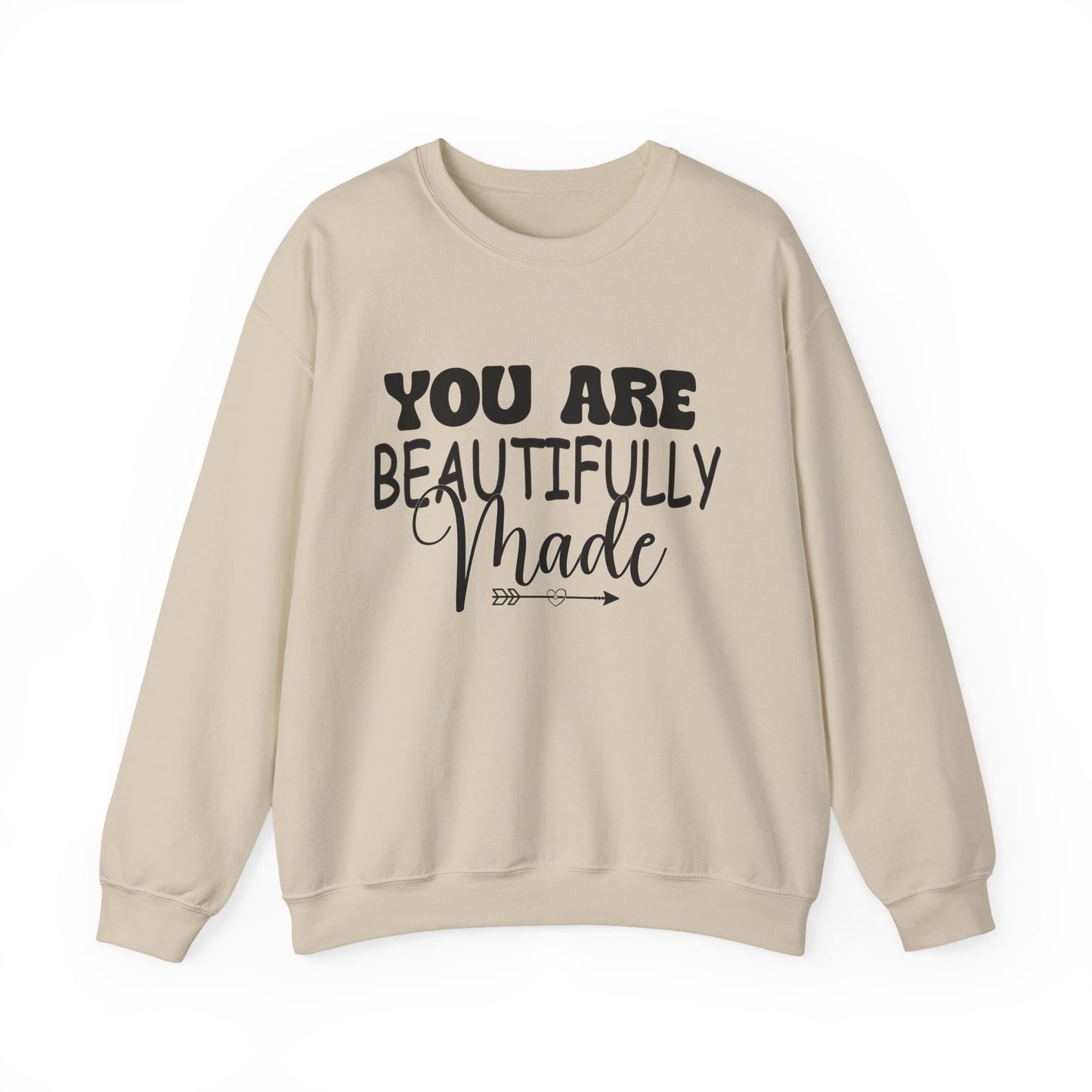 You Are Beautifully Made Mental Health Crewneck Sweatshirt