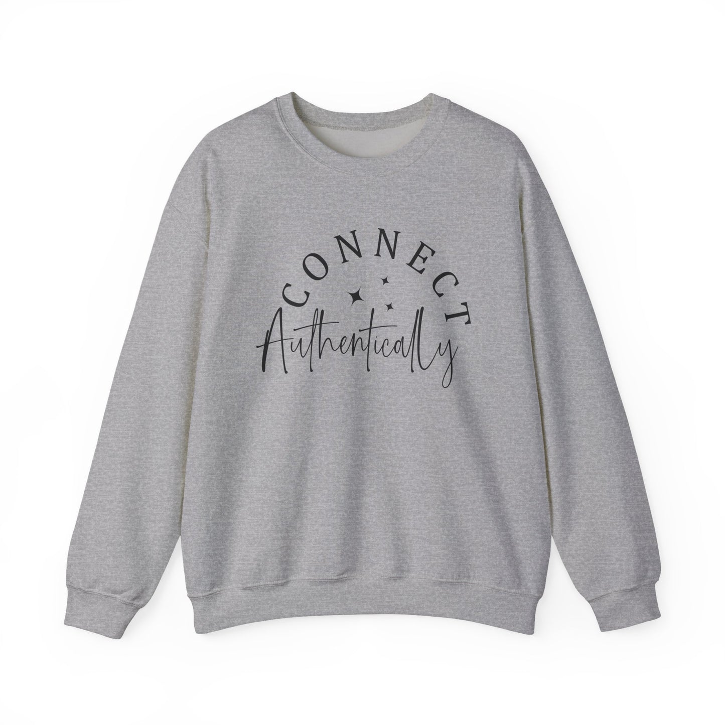 "Connect Authentically" Mental Health Crewneck Sweatshirt