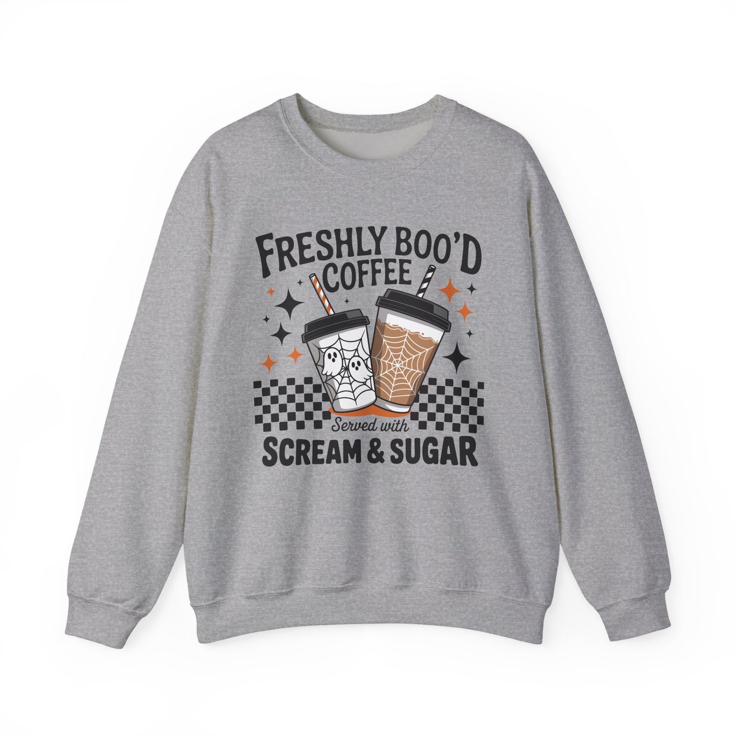 Freshly Boo'd Coffee Halloween Crewneck Sweatshirt - Samberule