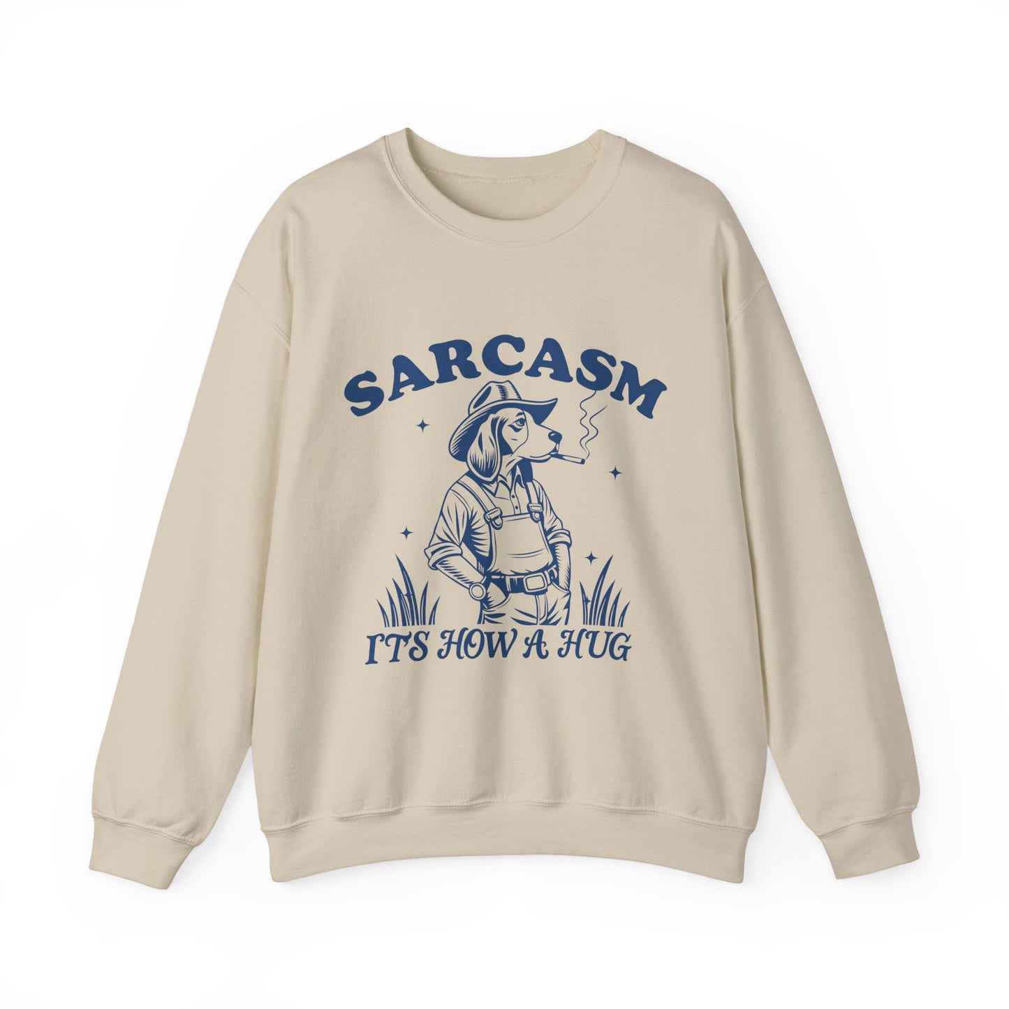 Sarcastic Dog Sarcasm Crewneck Sweatshirt