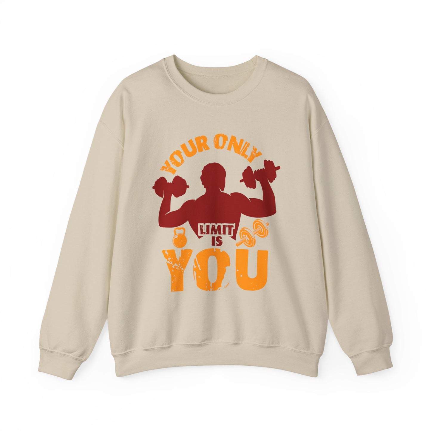 Your Only Limit Is You Gym Crewneck Sweatshirt