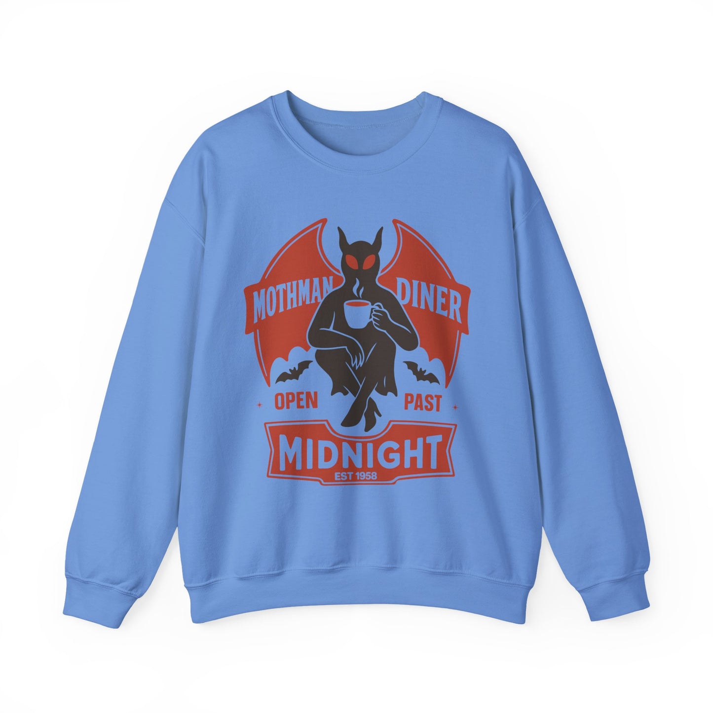 Mothman Diner Halloween Crewneck Sweatshirt - Samberule