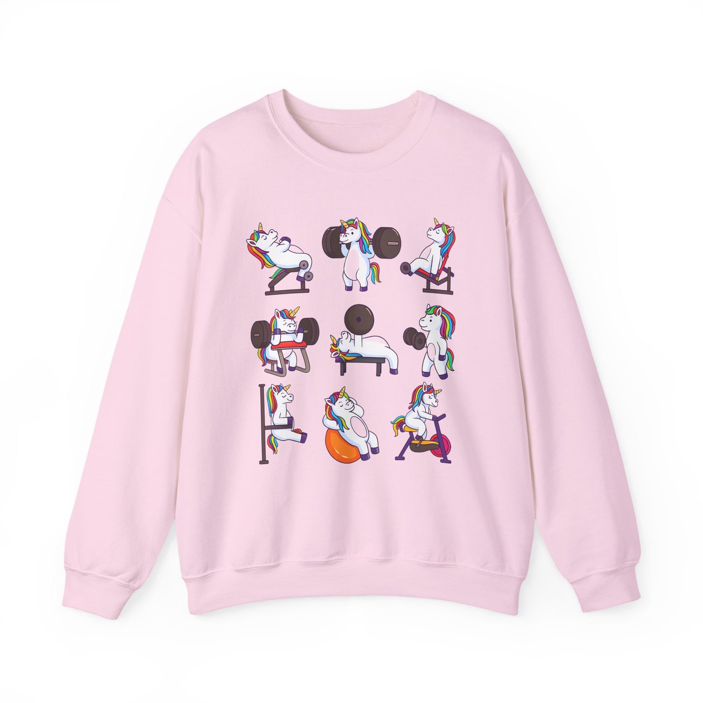 Unicorn Fitness Gym Crewneck Sweatshirt