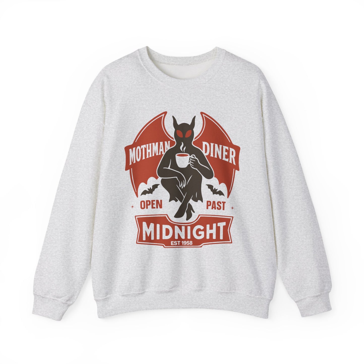 Mothman Diner Halloween Crewneck Sweatshirt - Samberule