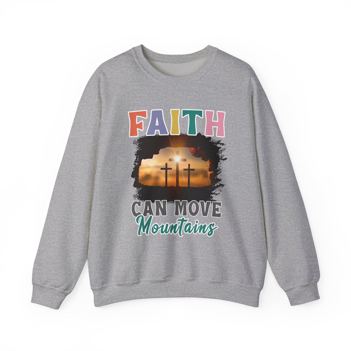 "Faith Can Move Mountain" Faith Crewneck Sweatshirt