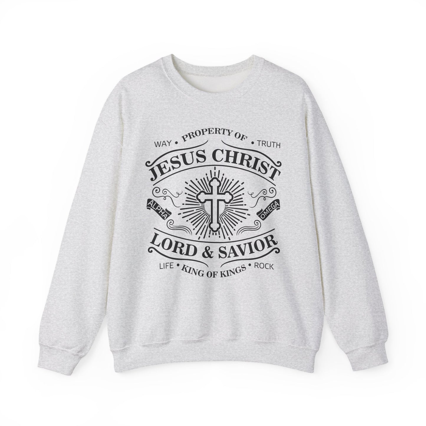 Jesus Christ Lord & Savior Faith Crewneck Sweatshirt