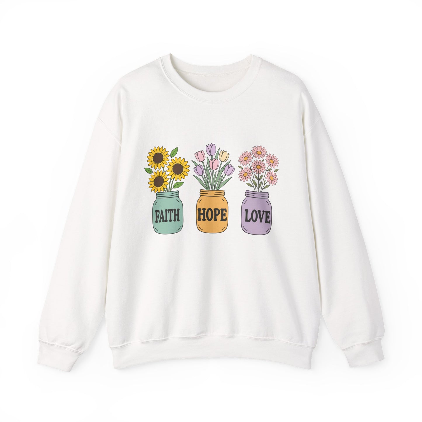 'Faith Hope Love' Mental Health Crewneck Sweatshirt