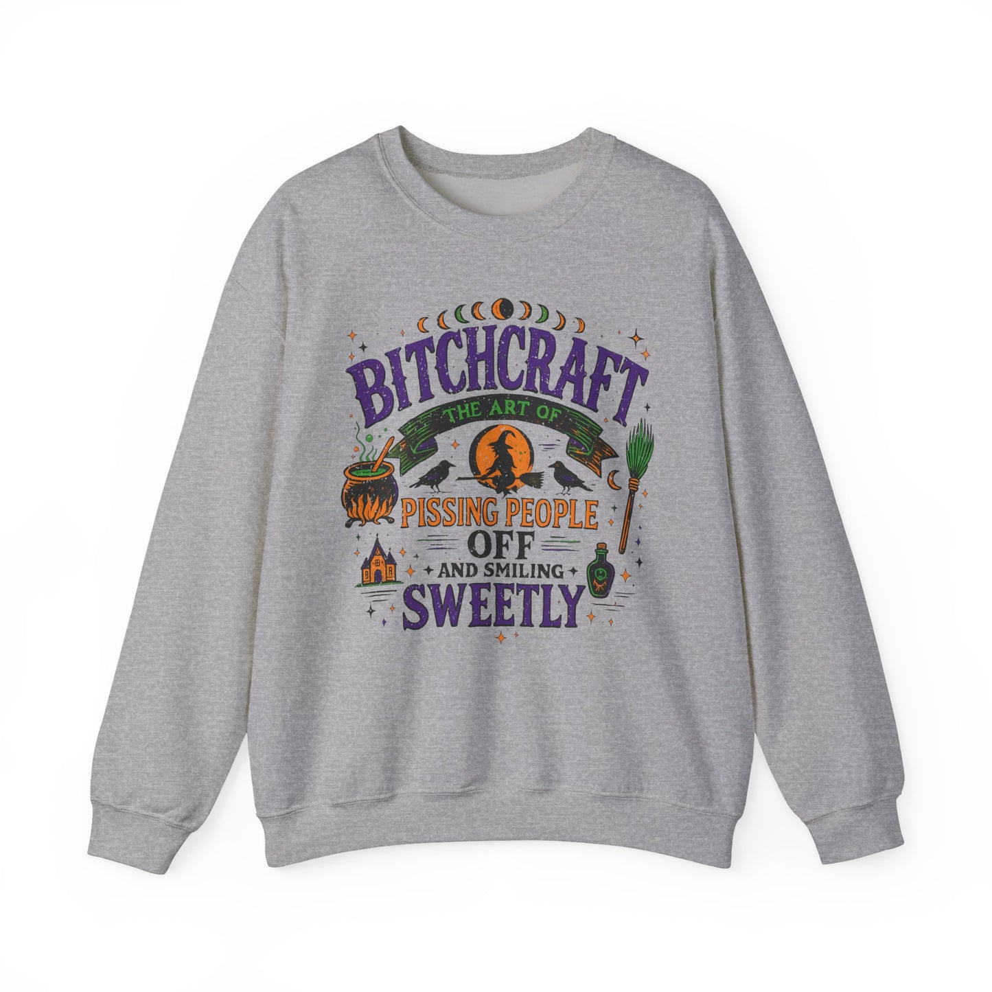 Bitchcraft Halloween Crewneck Sweatshirt - Samberule