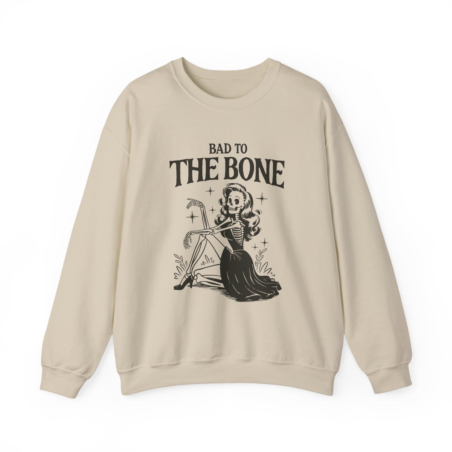 Bad to the Bone Halloween Crewneck Sweatshirt - Samberule