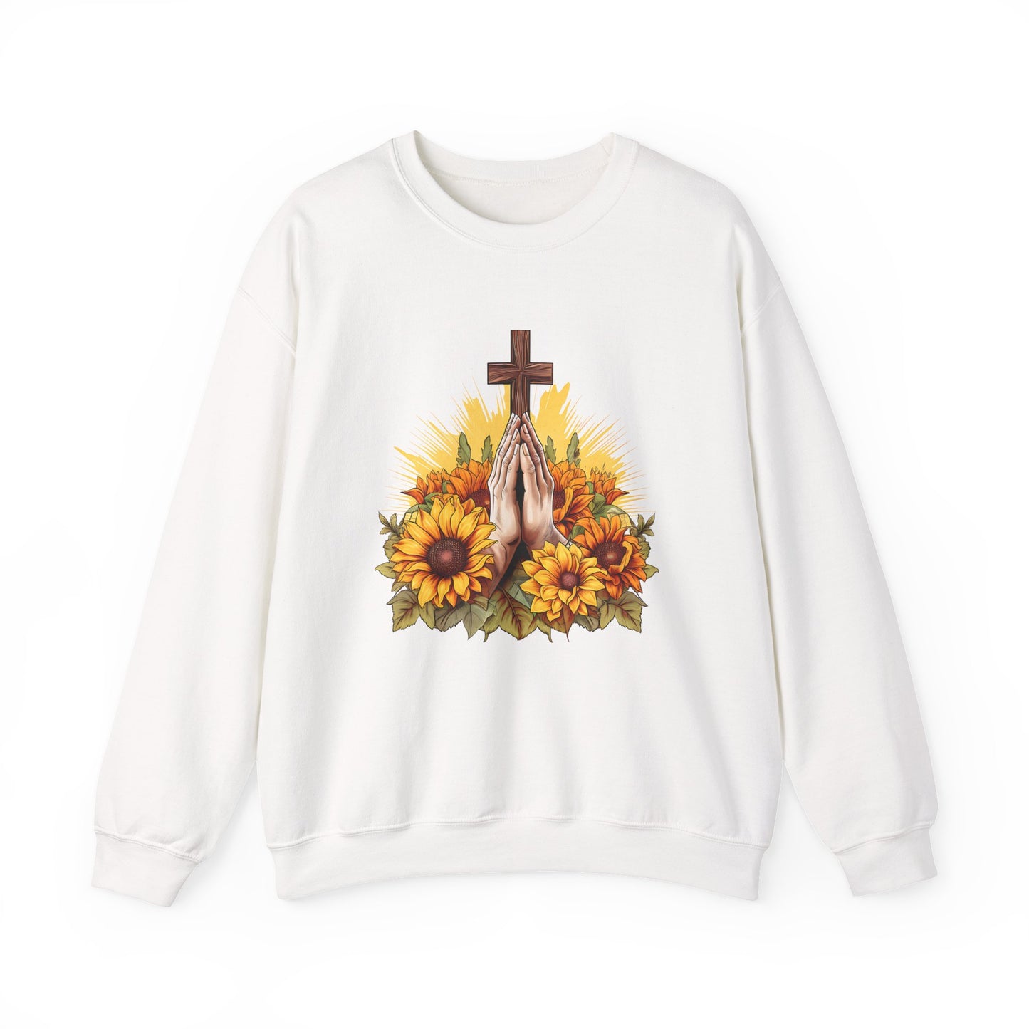 Praying Hands Faith Crewneck Sweatshirt