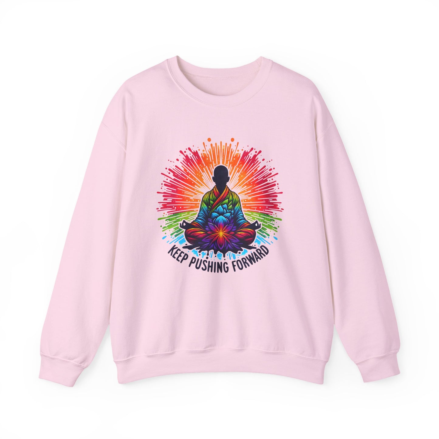 Keep Pushing Forward Motivational Crewneck Sweatshirt