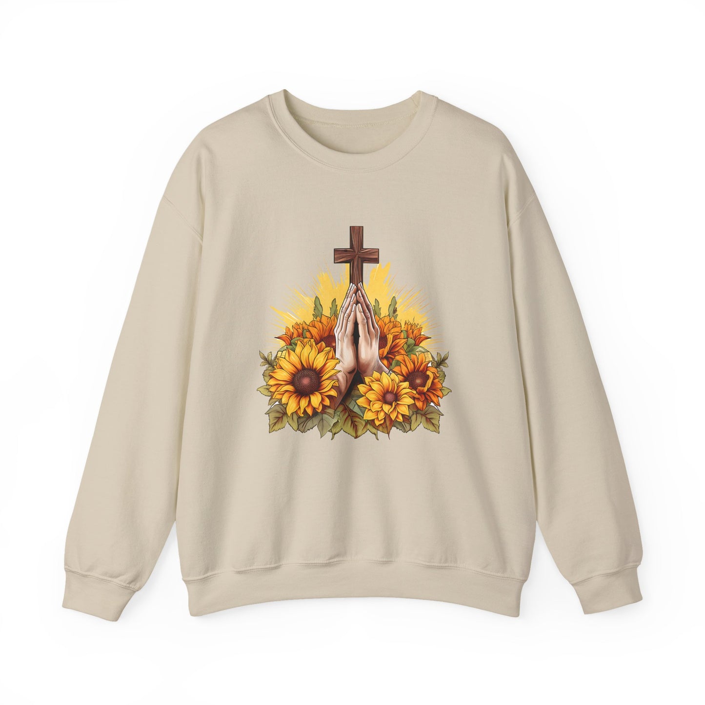 Praying Hands Faith Crewneck Sweatshirt