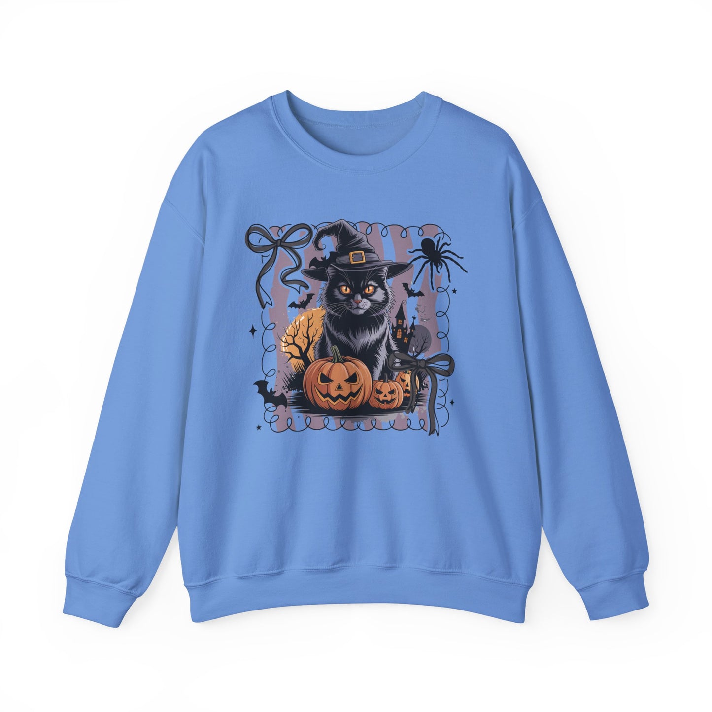 Spooky Cat Halloween Crewneck Sweatshirt - Samberule