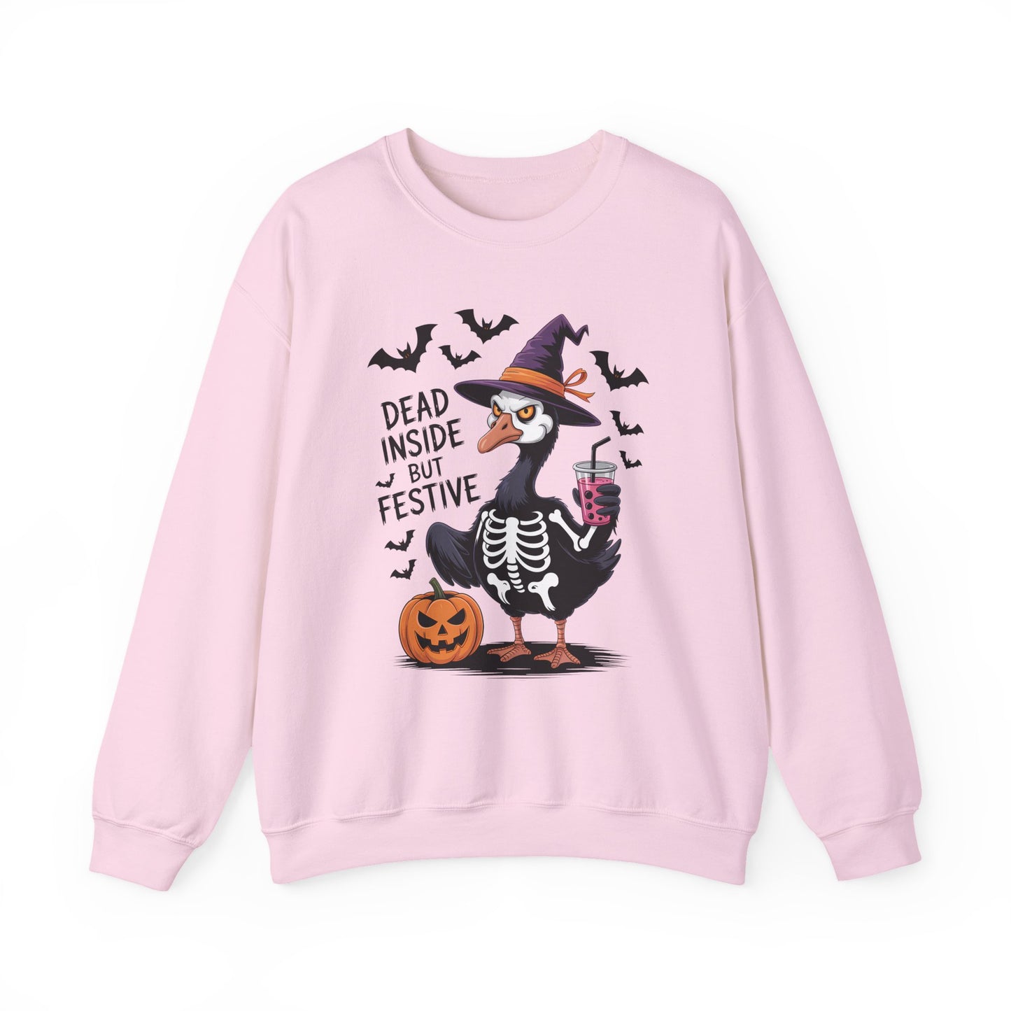 Grumpy Festive Goose Halloween Crewneck Sweatshirt - Samberule