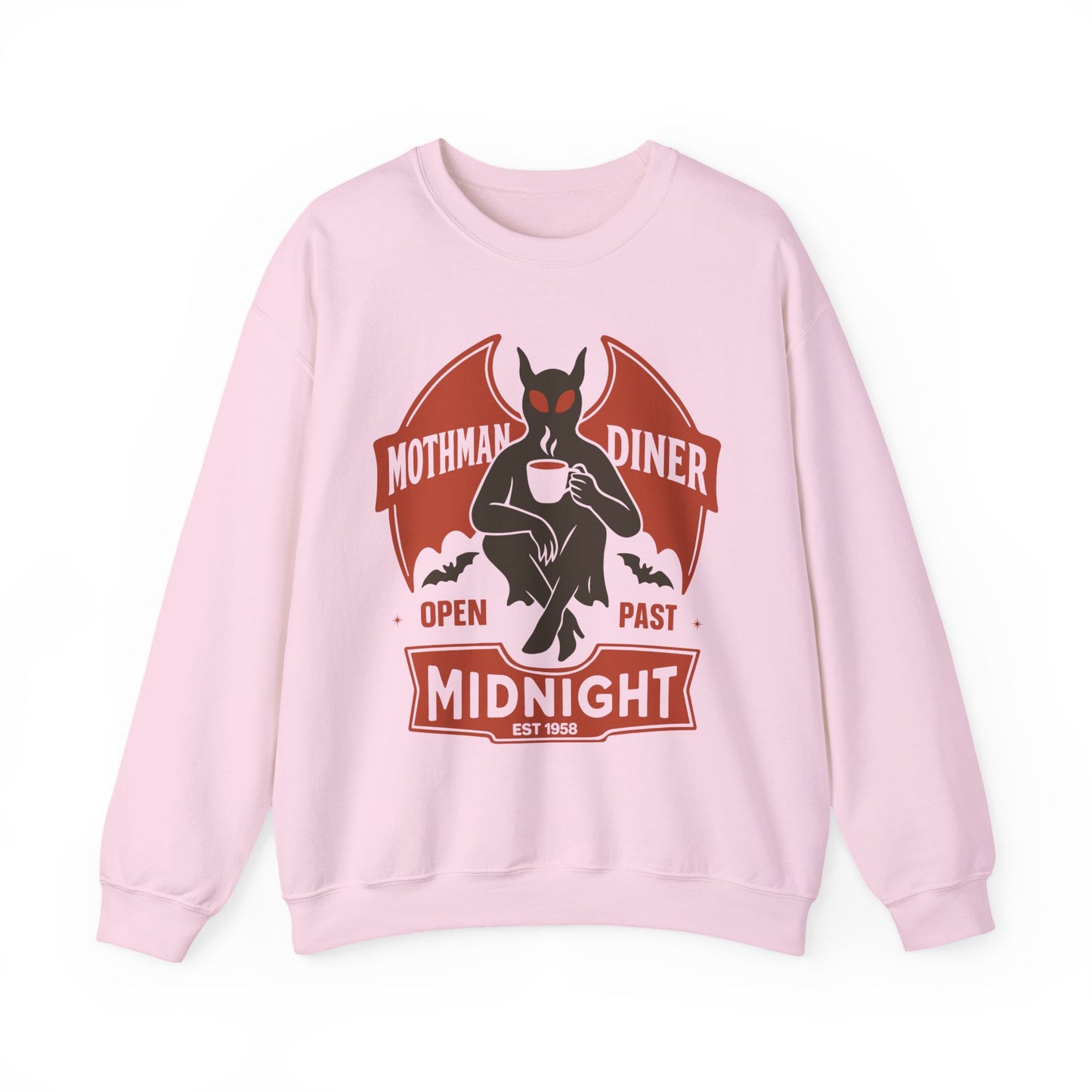 Mothman Diner Halloween Crewneck Sweatshirt - Samberule
