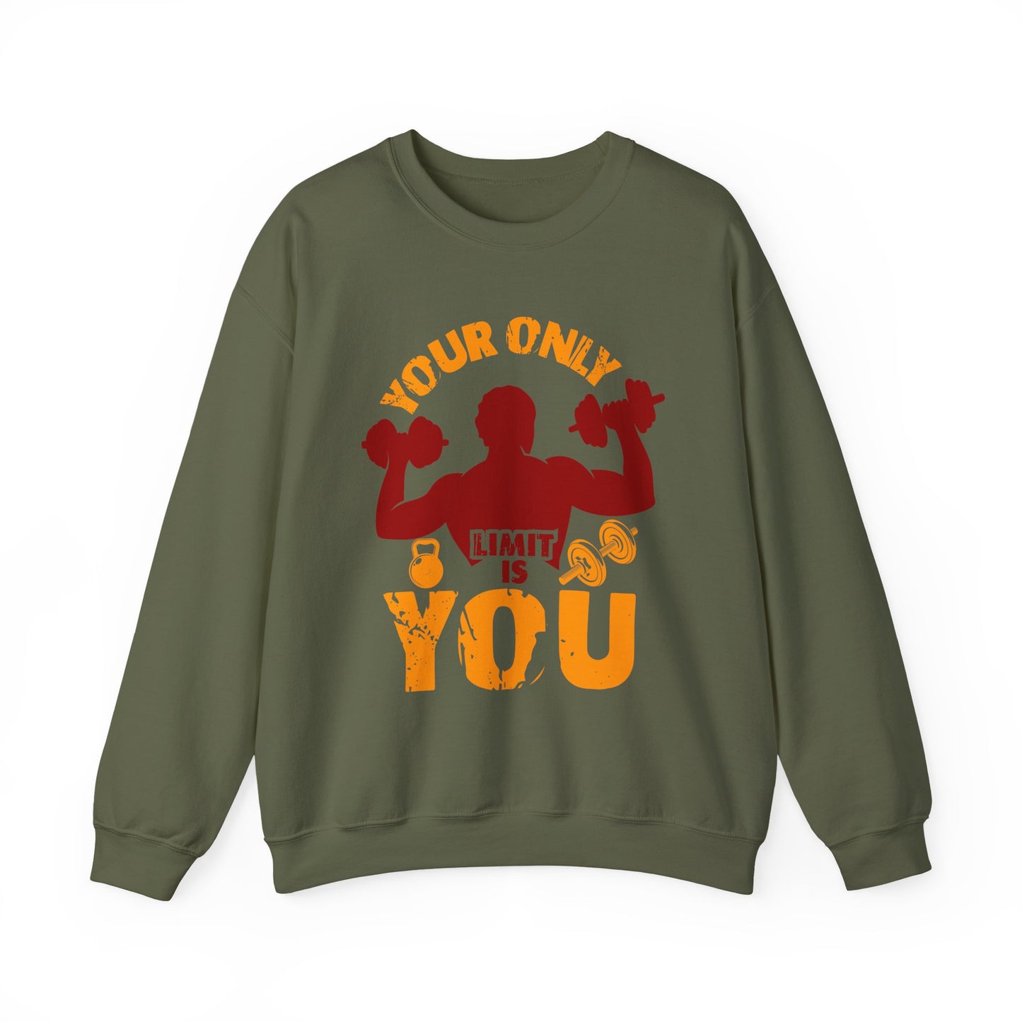 Your Only Limit Is You Gym Crewneck Sweatshirt