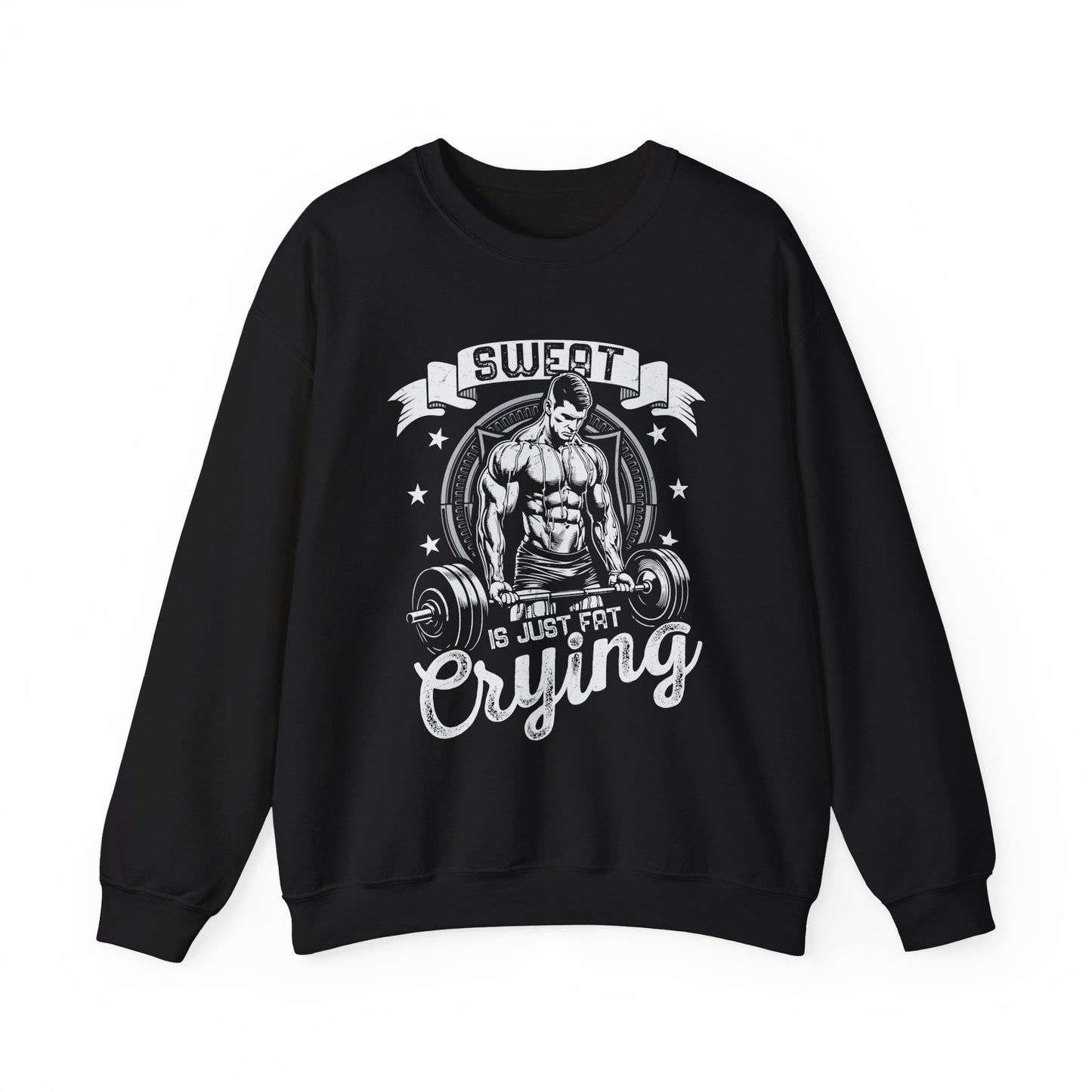 Sweet Is Fat Crying Gym Crewneck Sweatshirt