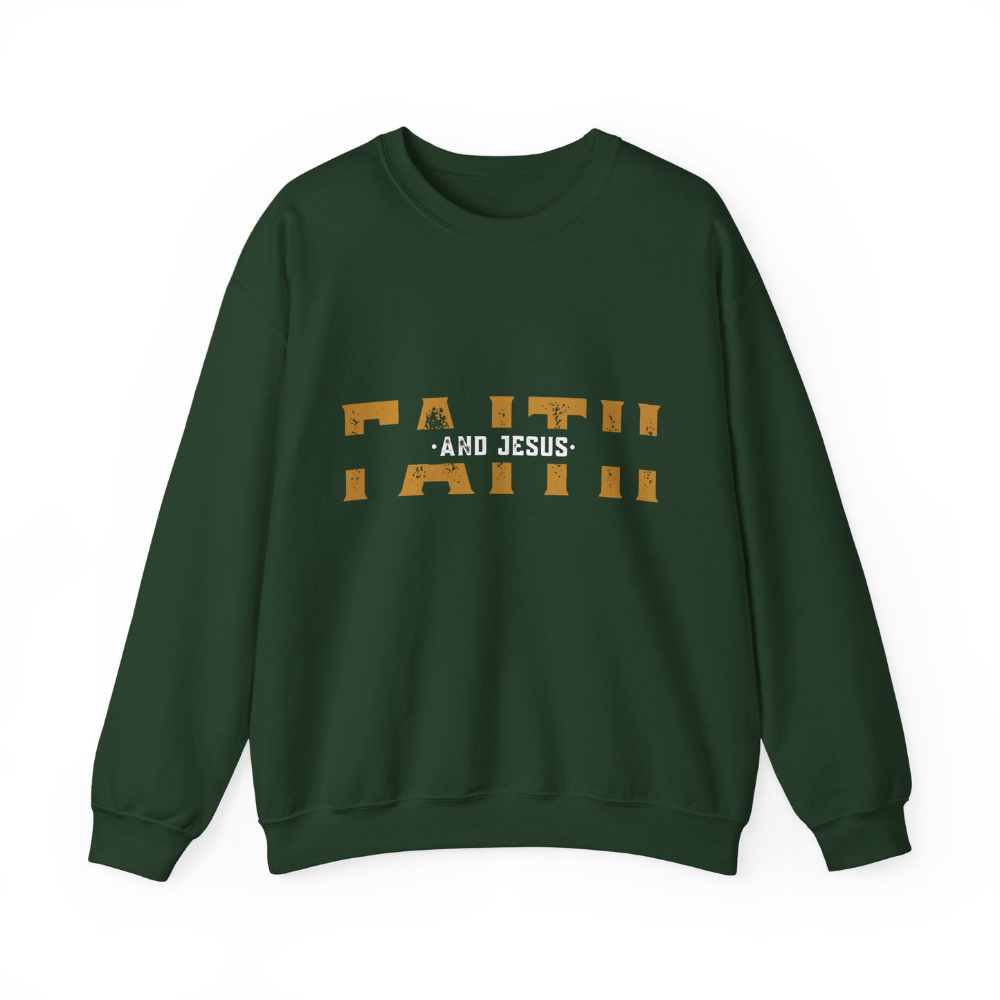 "Faith and Jesus" Faith Crewneck Sweatshirt