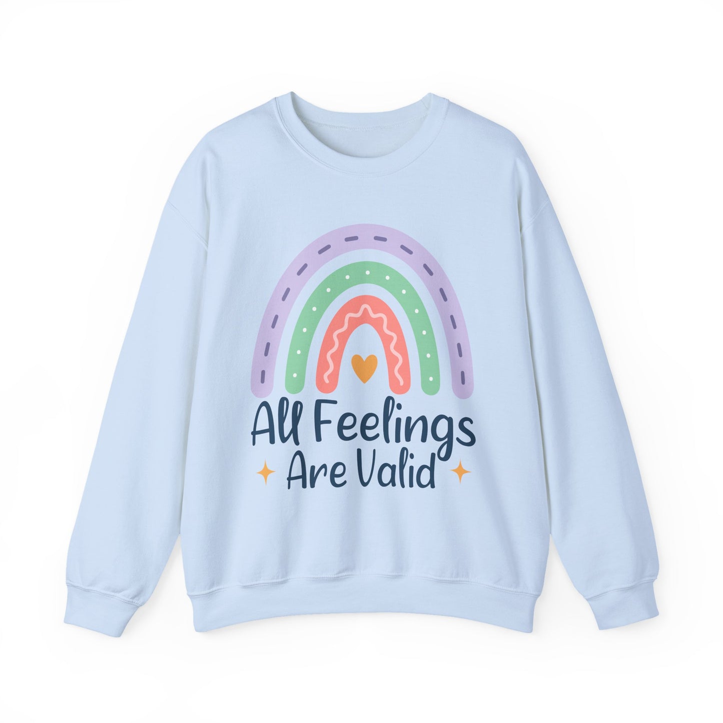 All Feelings Are Valid Mental Health Crewneck Sweatshirt