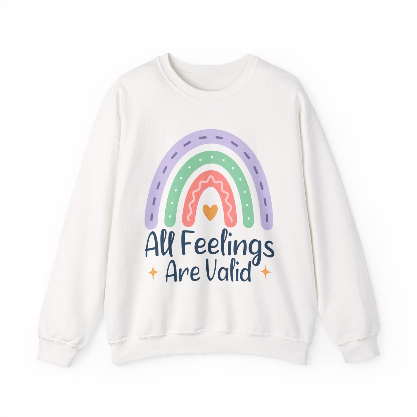All Feelings Are Valid Mental Health Crewneck Sweatshirt