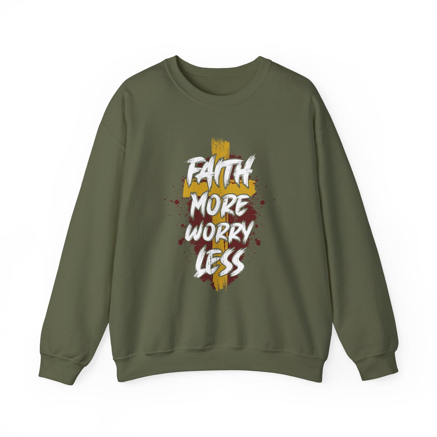 "Faith More Worry Less" Faith Crewneck Sweatshirt