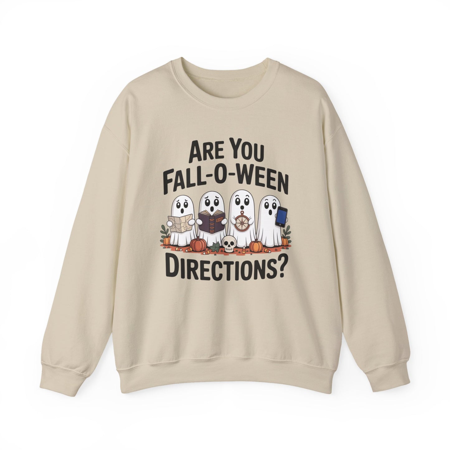 Are-You-Fall-o-ween-Directions Halloween Crewneck Sweatshirt - Samberule