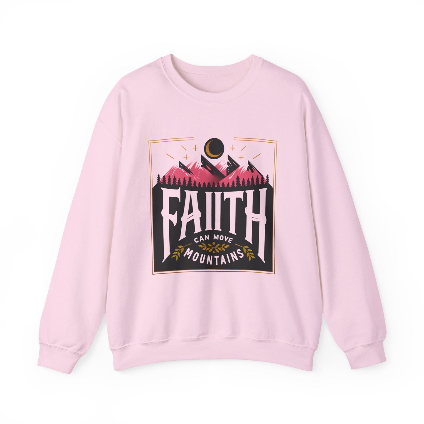 "Faith Can Move Mountains" Faith Crewneck Sweatshirt