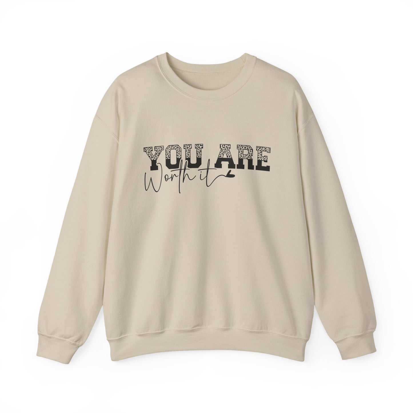 You Are Worth It Motivational Crewneck Sweatshirt