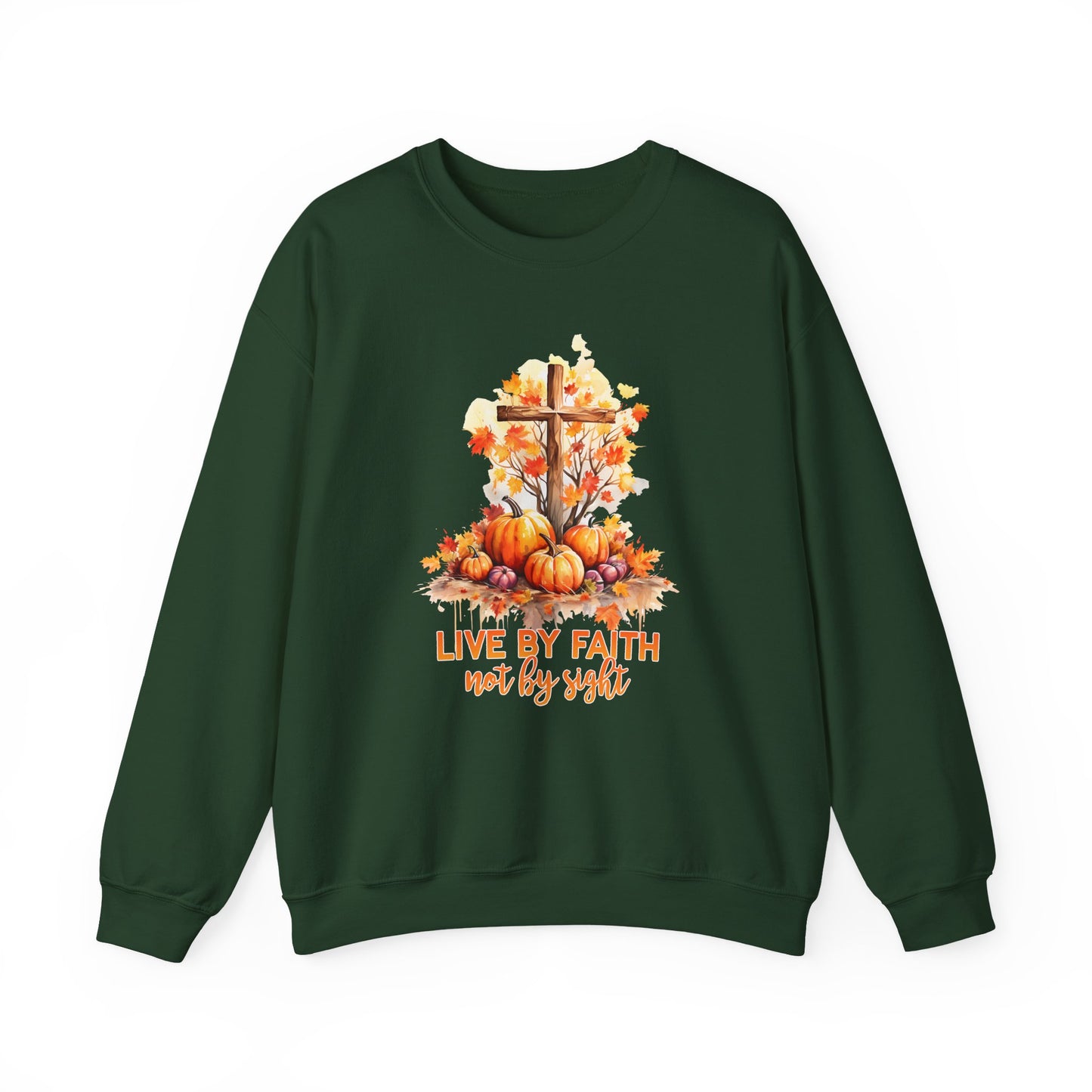 "Live by Faith Not By Sight" Faith Crewneck Sweatshirt