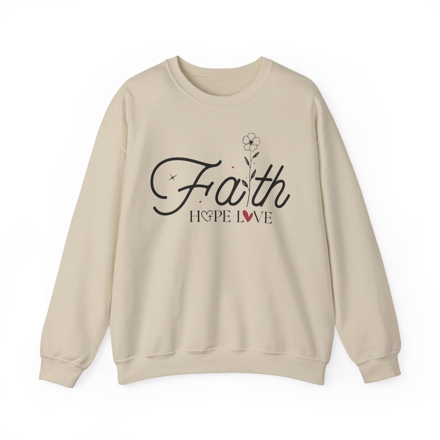 "Faith Hope Love" Faith Crewneck Sweatshirt