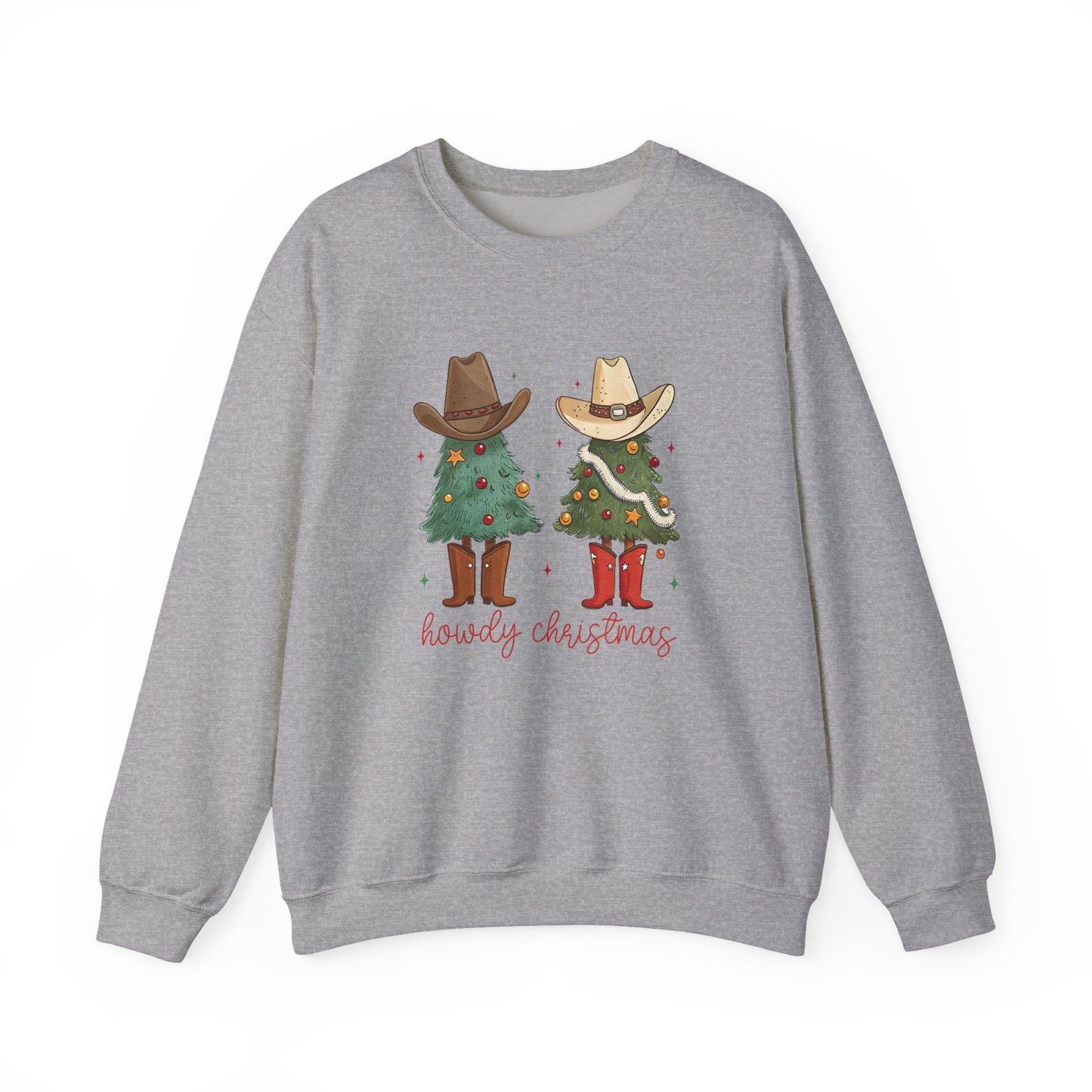 Howdy Cowboy Christmas Crewneck Sweatshirt - Samberule