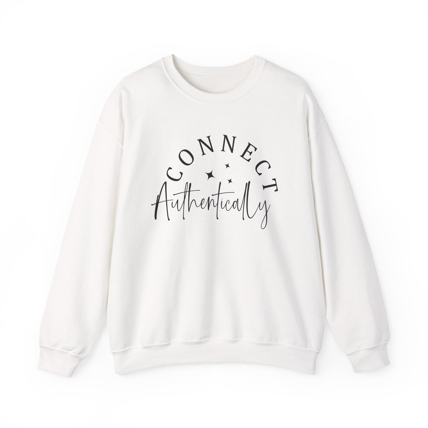 "Connect Authentically" Mental Health Crewneck Sweatshirt