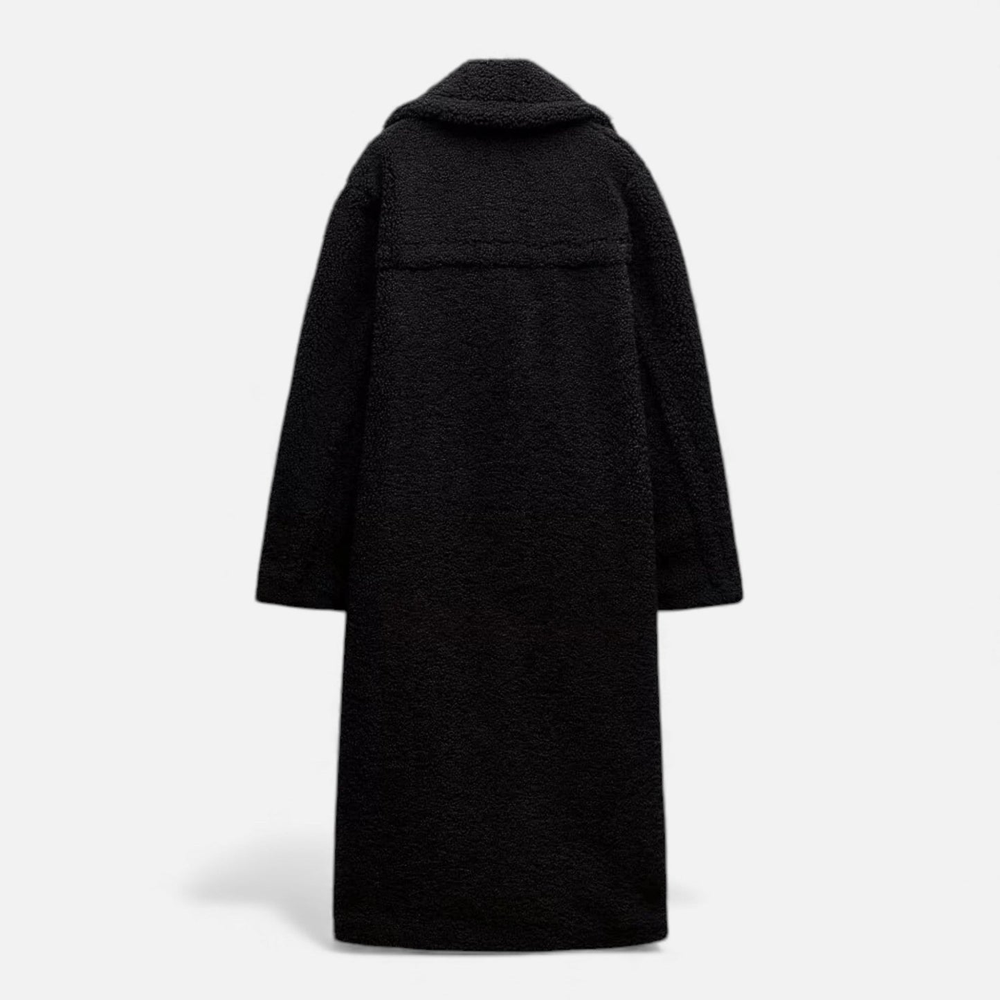 Women’s Long Winter Coat with Turn-Down Collar - Samberule