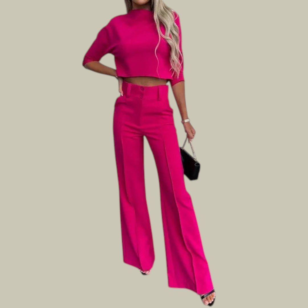 Ella | Women’s Trendy Relaxed Matching Loungewear Sets - Samberule