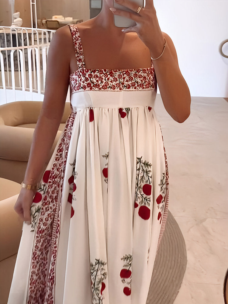 Maxi dress with flowers