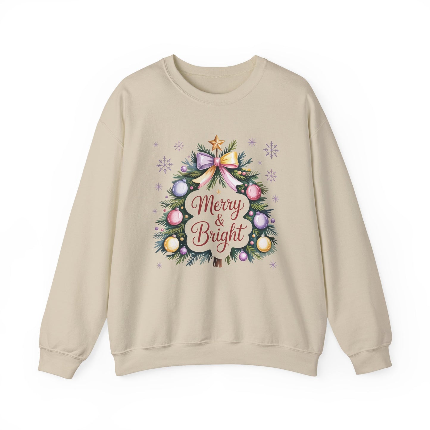 Merry & Bright Christmas Crewneck Sweatshirt