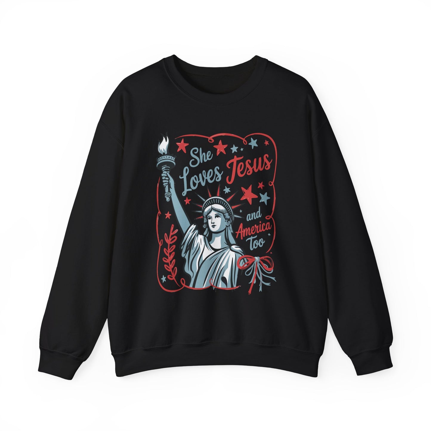 She Loves Jesus Faith Crewneck Sweatshirt