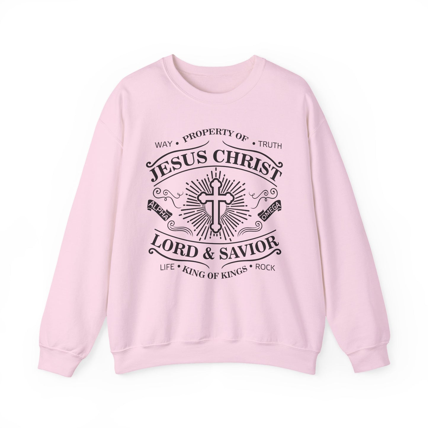Jesus Christ Lord & Savior Faith Crewneck Sweatshirt