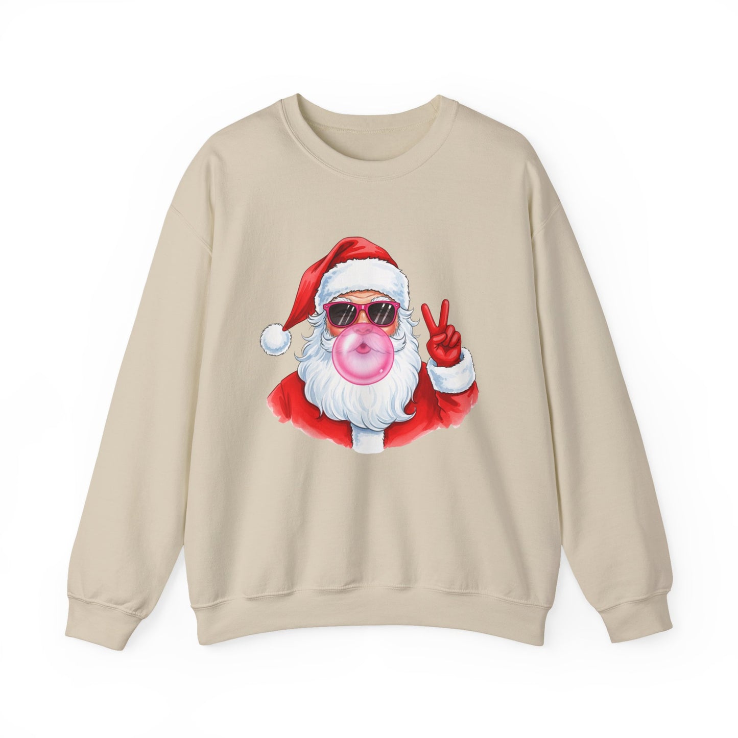Santa Peace Christmas Crewneck Sweatshirt